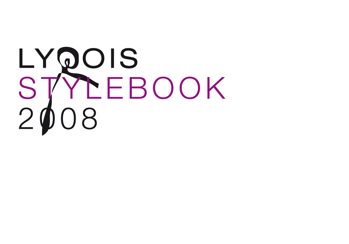 Lyrois: Stylebook S/S 2008: Purple × Black × White