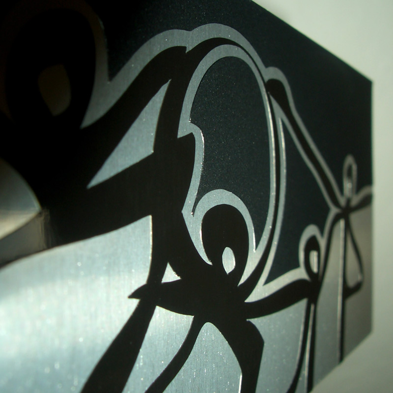 Lyrois: Close-up of Silhouettes Mural Limited Edition Aluminum Series