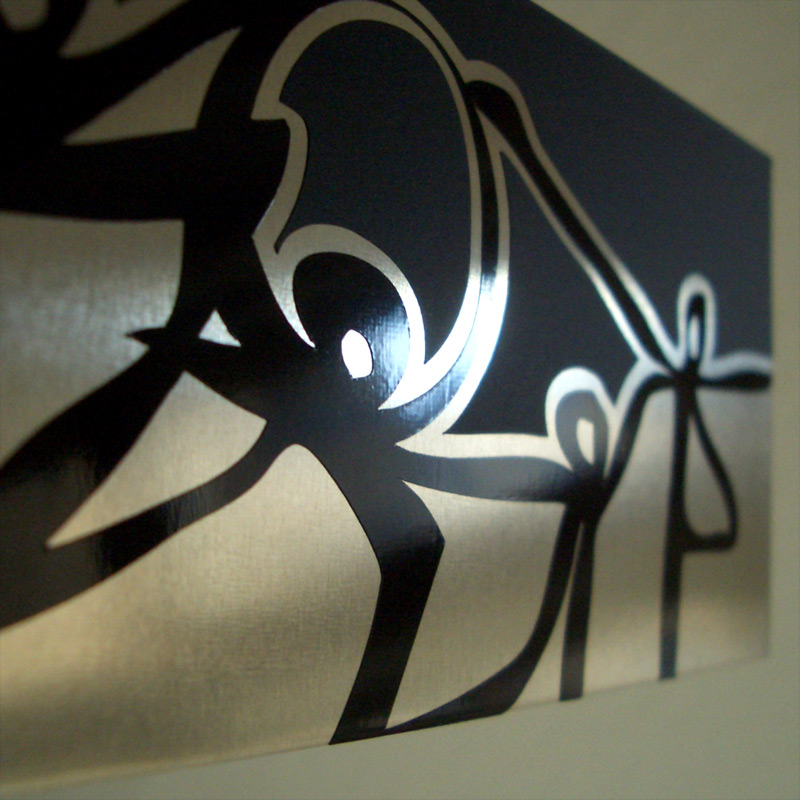 Lyrois: Close-up of Silhouettes Mural Limited Edition Aluminum Series