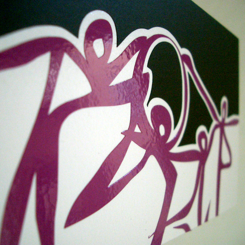 Lyrois: Close-up of Silhouettes Mural Limited Edition Vinyl Series