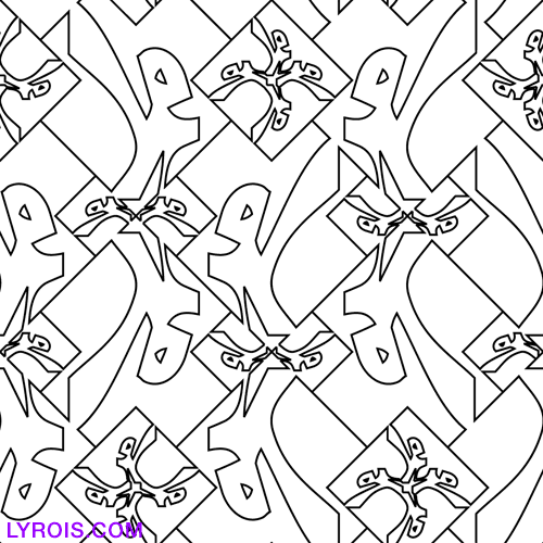 An example of an atomic tile Lyrois: Sample Repetitive Pattern