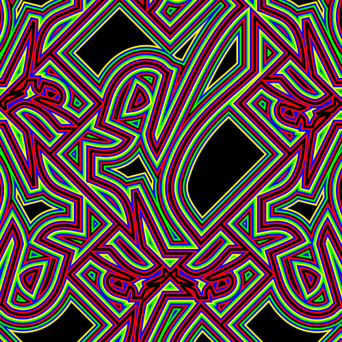 Lyrois Wallpaper: Electric Shapes detail