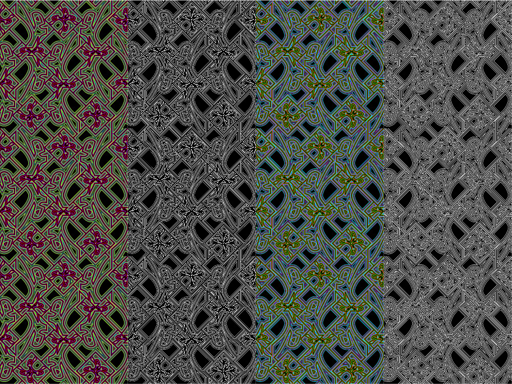 Lyrois Wallpaper: Electric Shapes in various styles